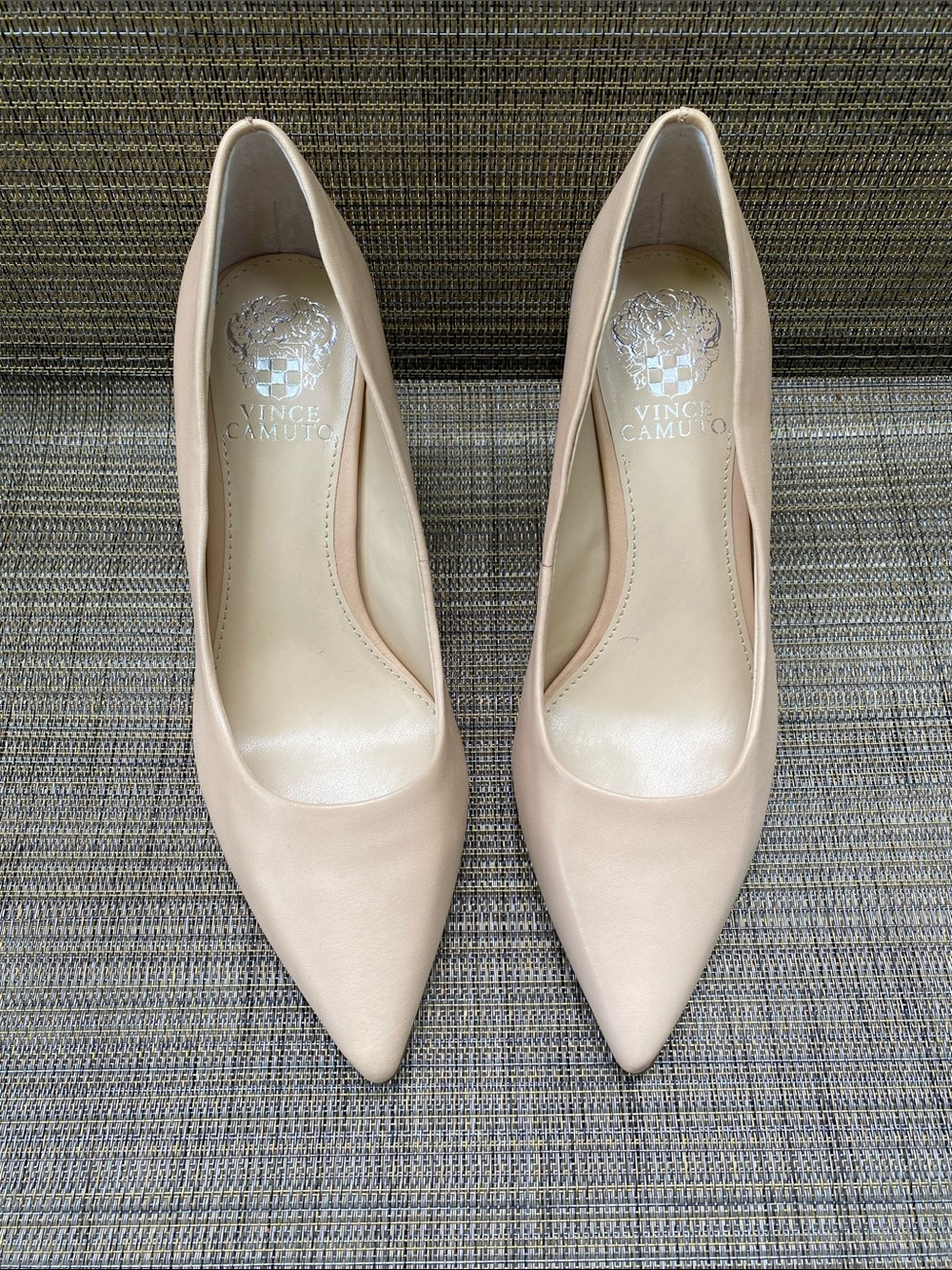 Vince Camuto Blush Pointed-Toe Leather Pumps